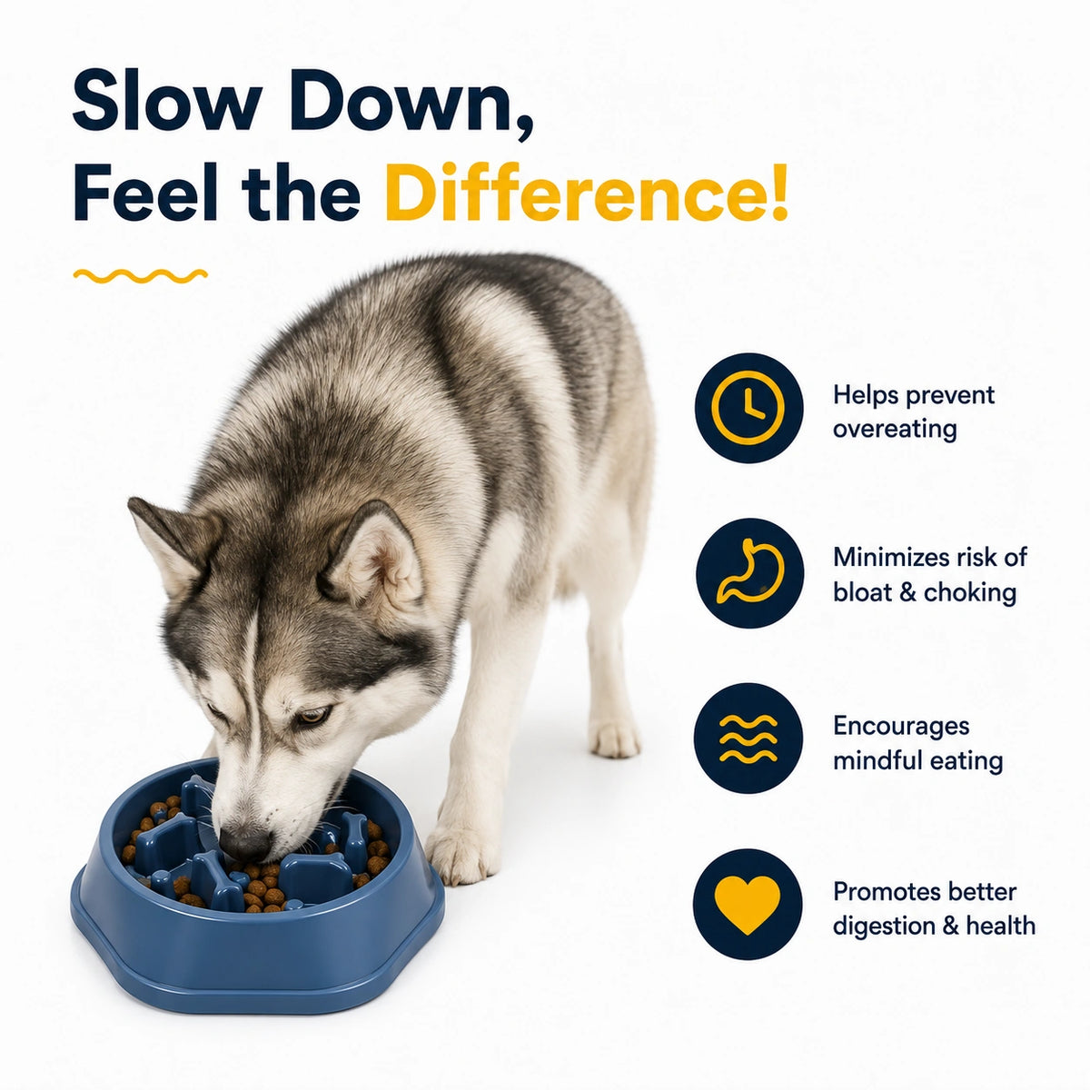 Slow Feeder Dog Bowl