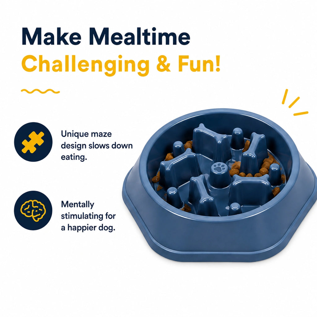 Slow Feeder Dog Bowl