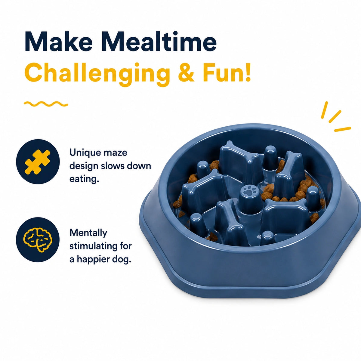 Slow Feeder Dog Bowl