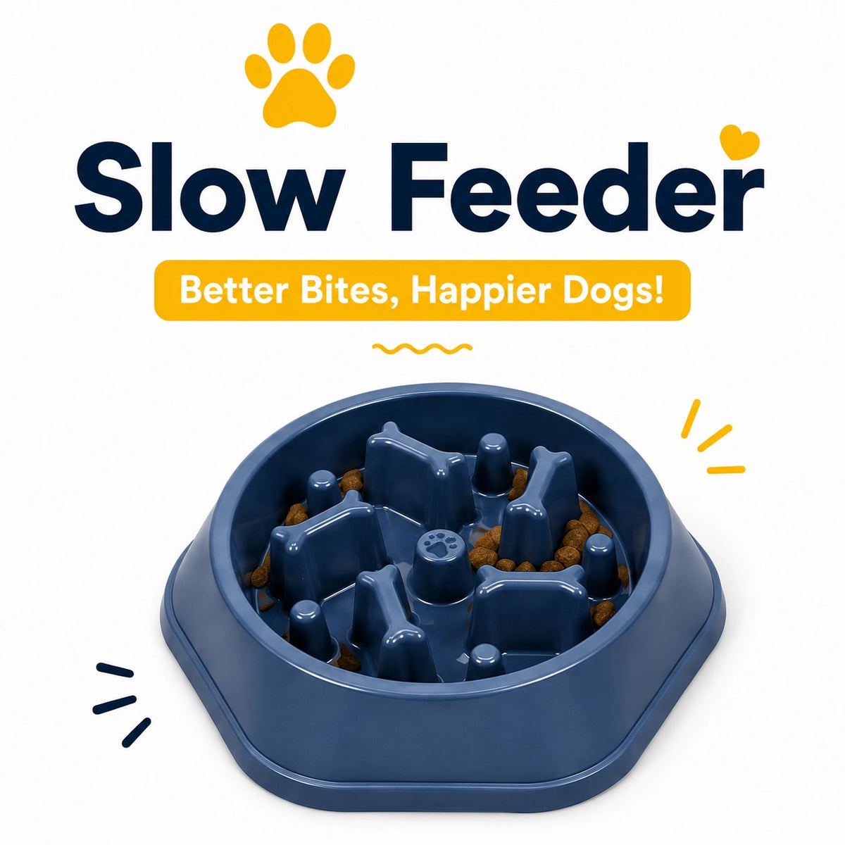 Slow Feeder Dog Bowl